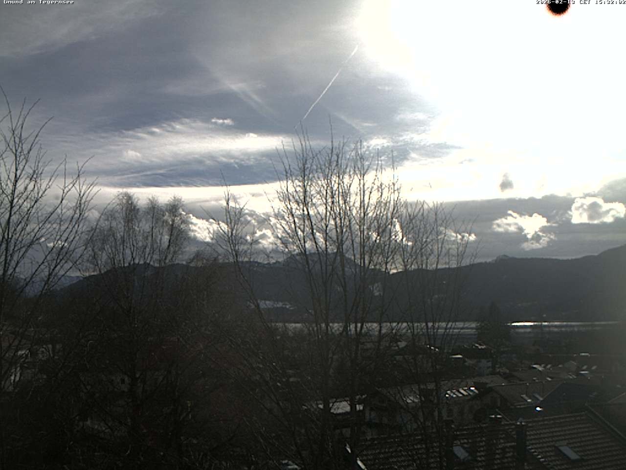 Archiv Foto Webcam Gmund am Tegernsee - Blick nach Süden