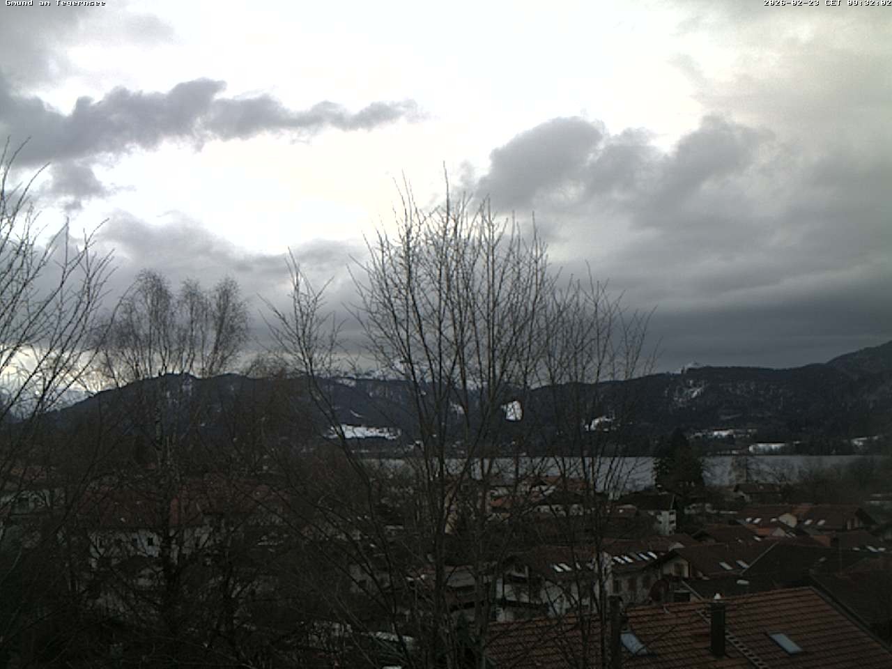 Archived image Webcam Gmund - Tegernsee - View to the South