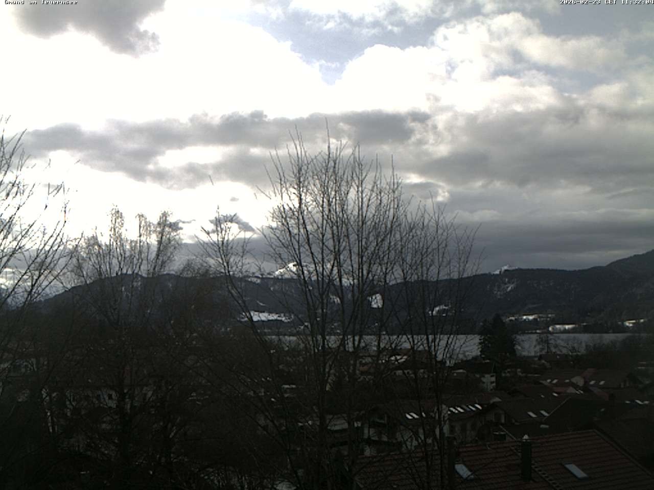 Archived image Webcam Gmund - Tegernsee - View to the South