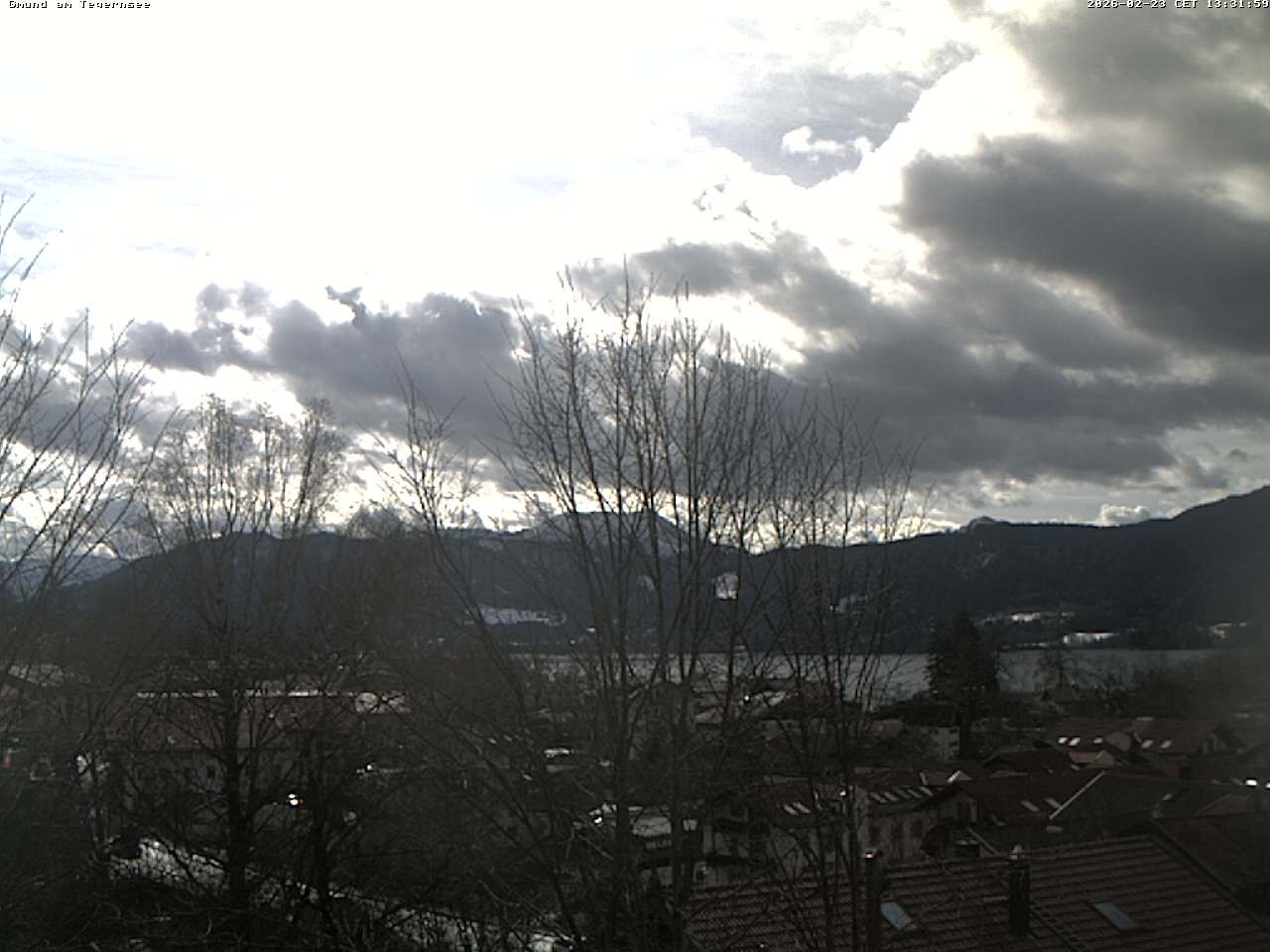 Archived image Webcam Gmund - Tegernsee - View to the South