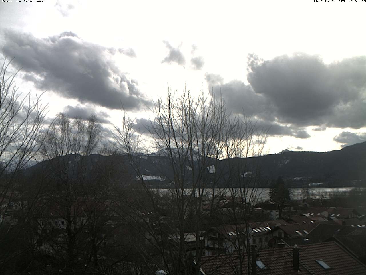 Archived image Webcam Gmund - Tegernsee - View to the South