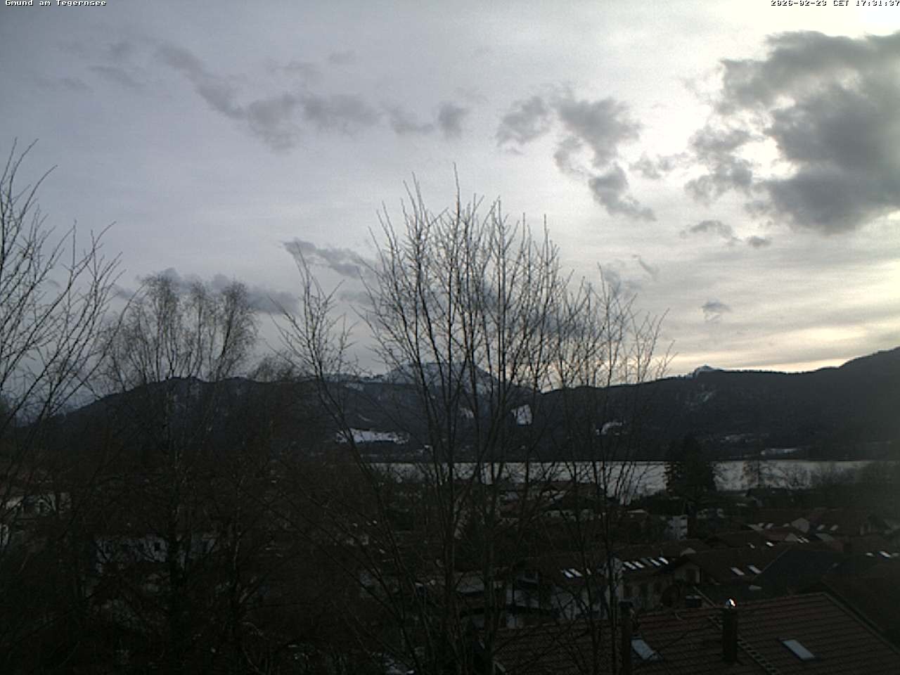 Archived image Webcam Gmund - Tegernsee - View to the South