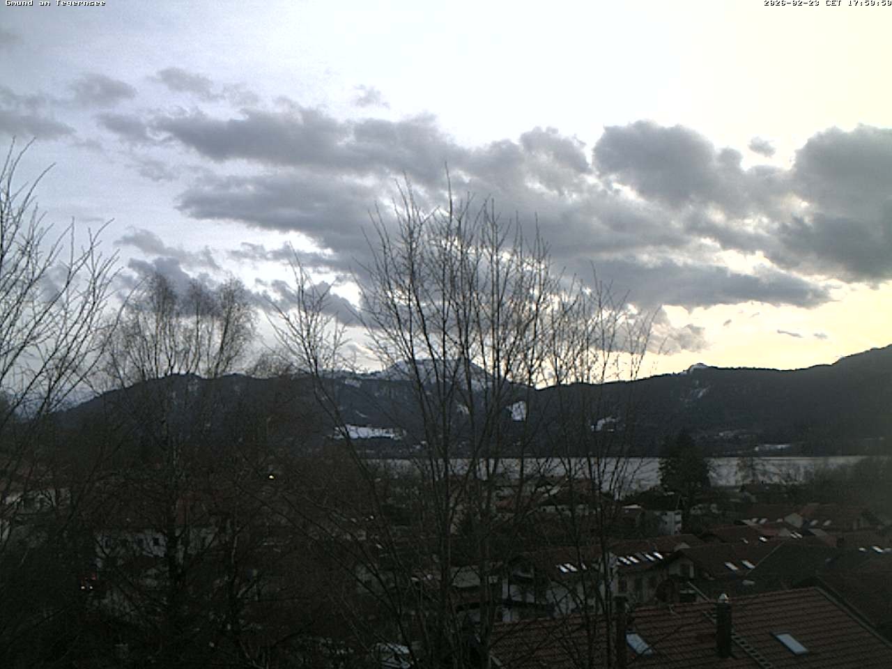 Archiv Foto Webcam Gmund am Tegernsee - Blick nach Süden