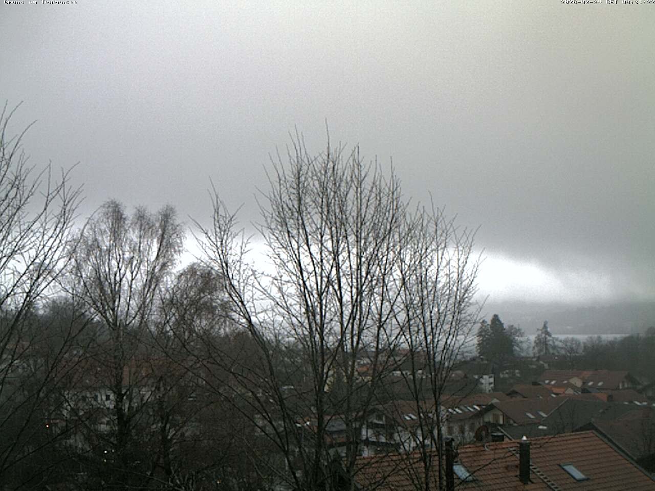Archiv Foto Webcam Gmund am Tegernsee - Blick nach Süden