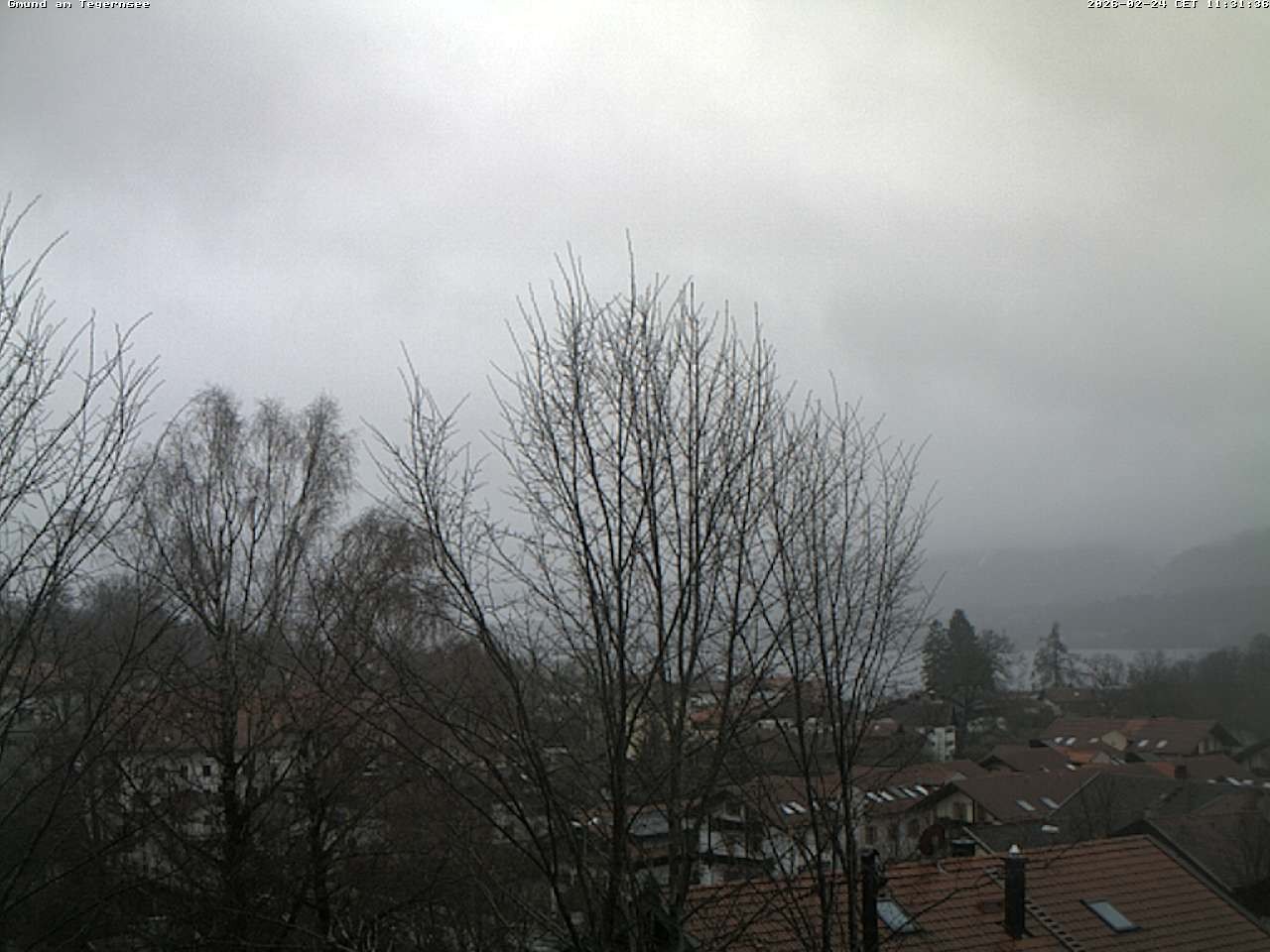 Archiv Foto Webcam Gmund am Tegernsee - Blick nach Süden