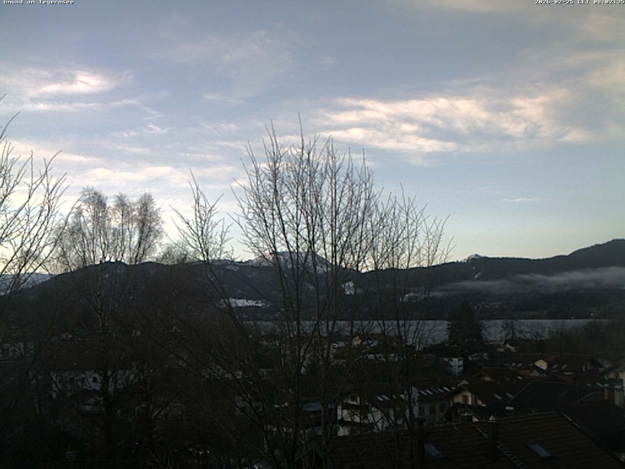 Archiv Foto Webcam Gmund am Tegernsee - Blick nach Süden