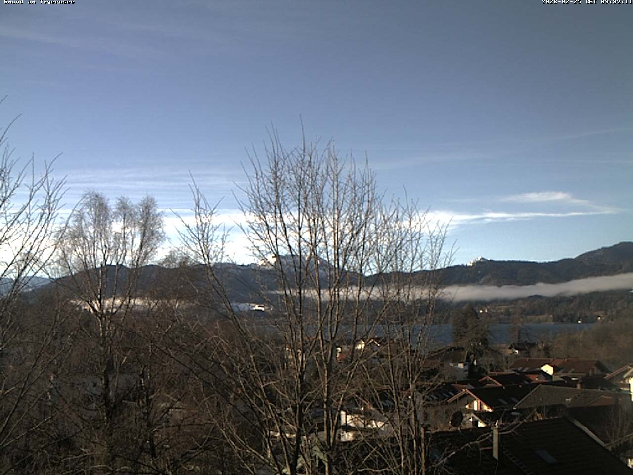 Archiv Foto Webcam Gmund am Tegernsee - Blick nach Süden