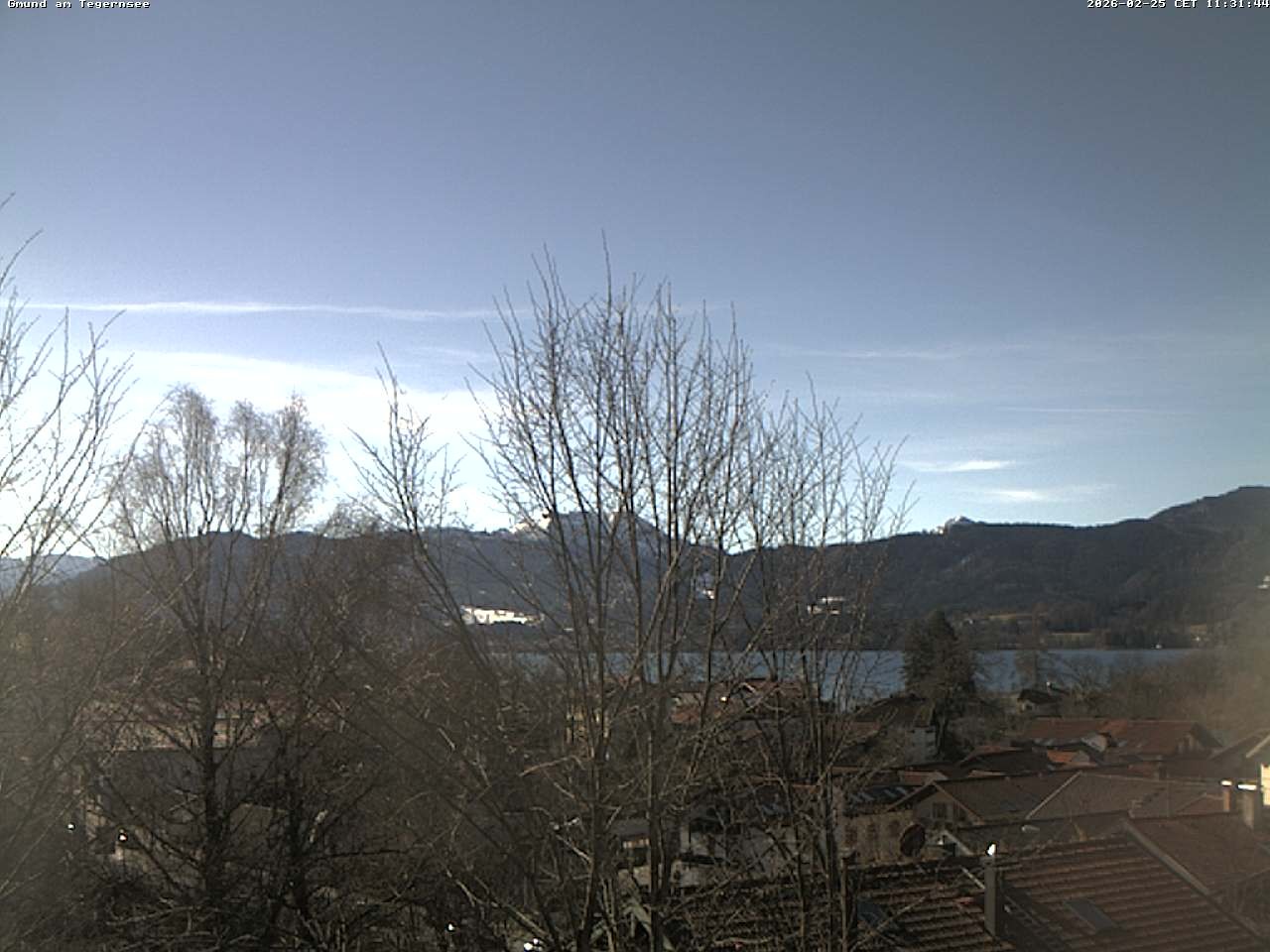 Archiv Foto Webcam Gmund am Tegernsee - Blick nach Süden