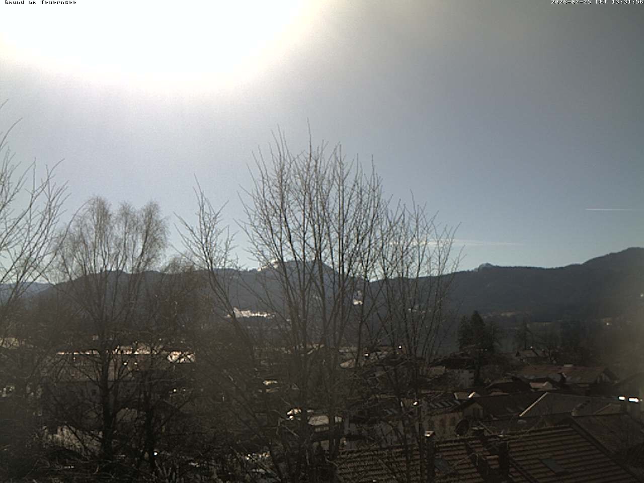 Archiv Foto Webcam Gmund am Tegernsee - Blick nach Süden