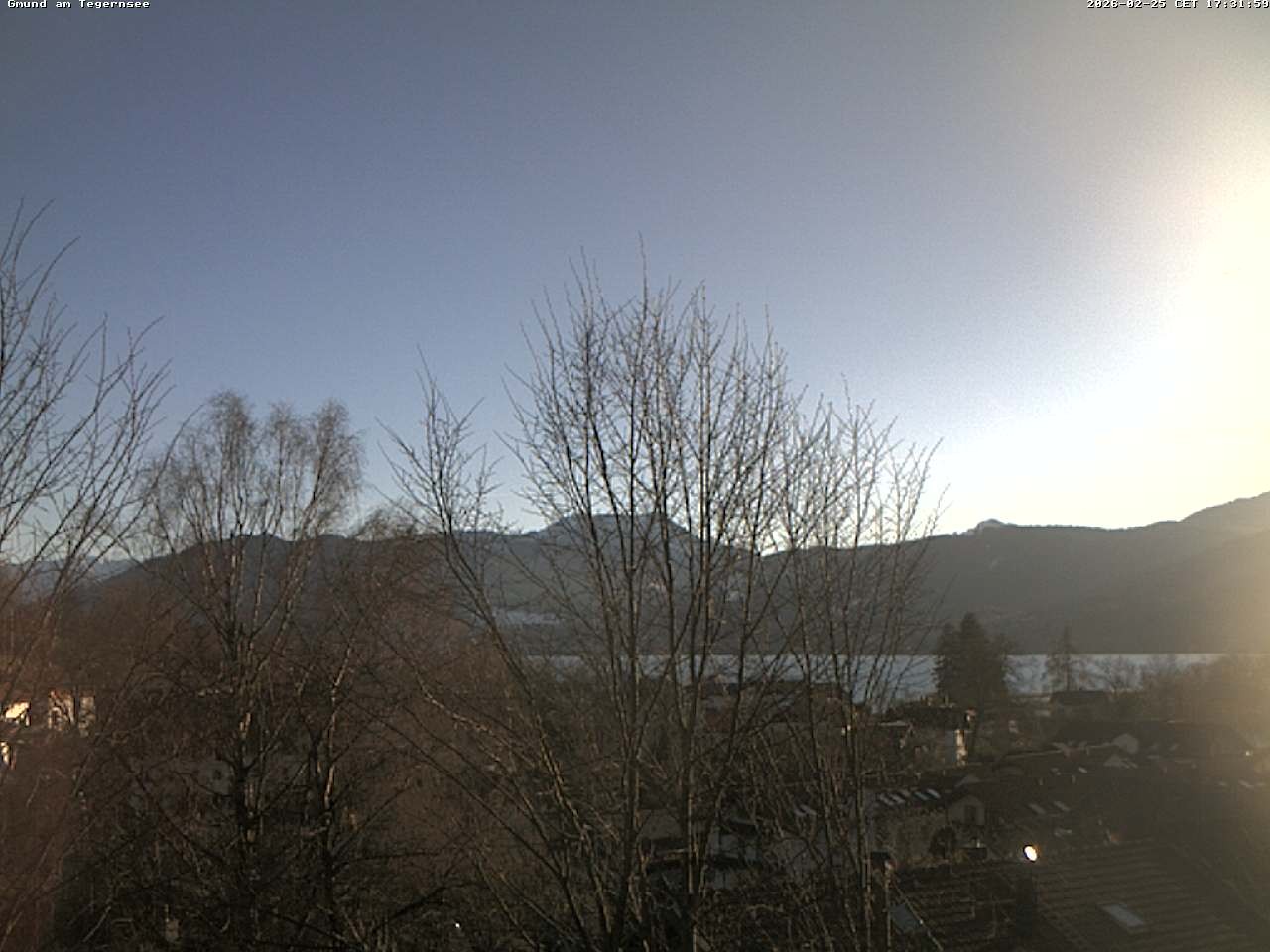 Archiv Foto Webcam Gmund am Tegernsee - Blick nach Süden