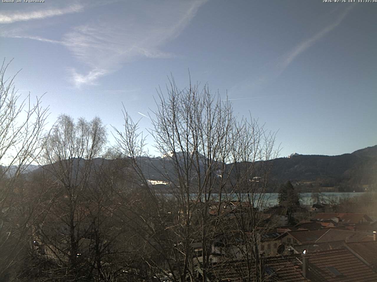 Archived image Webcam Gmund - Tegernsee - View to the South