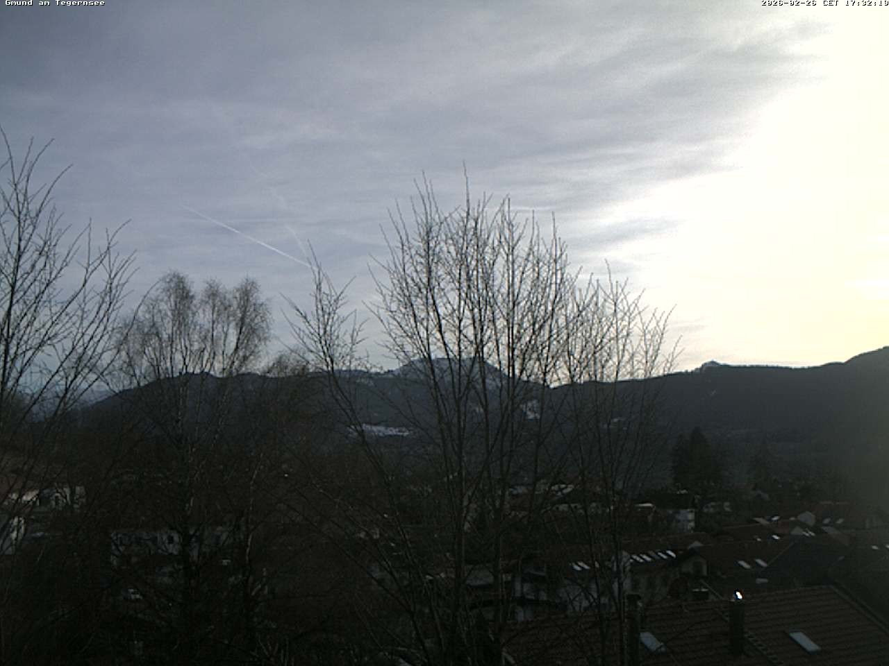 Archived image Webcam Gmund - Tegernsee - View to the South