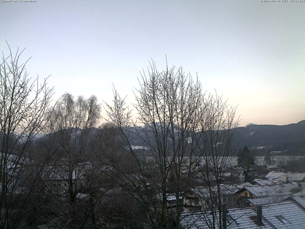 Archiv Foto Webcam Gmund am Tegernsee - Blick nach Süden