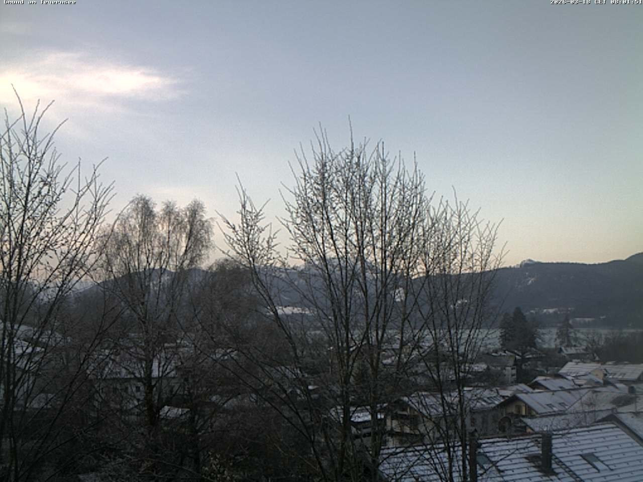 Archiv Foto Webcam Gmund am Tegernsee - Blick nach Süden