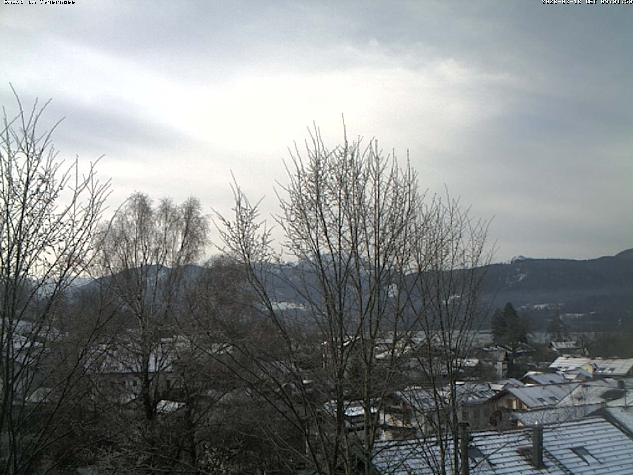 Archiv Foto Webcam Gmund am Tegernsee - Blick nach Süden