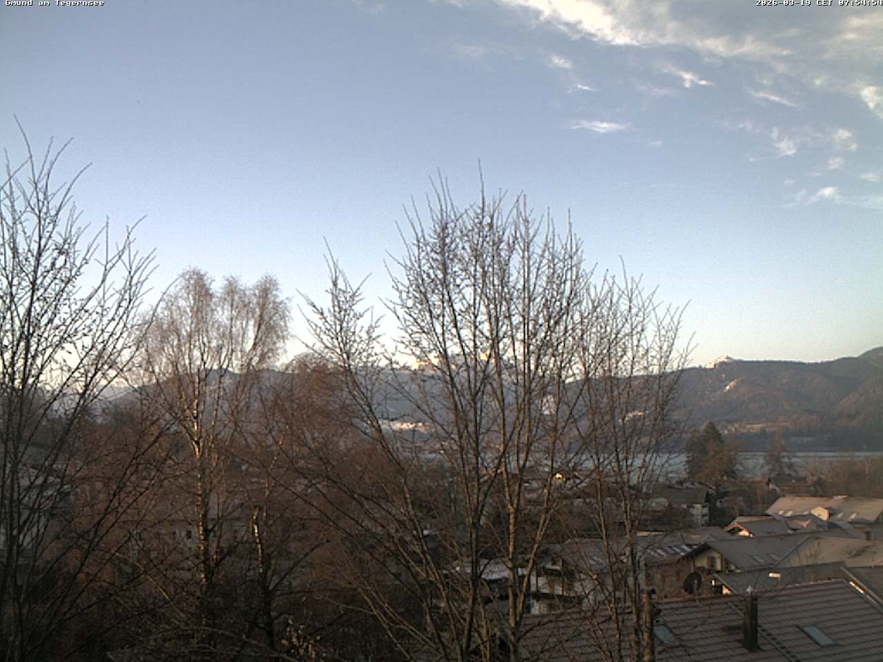 Archiv Foto Webcam Gmund am Tegernsee - Blick nach Süden