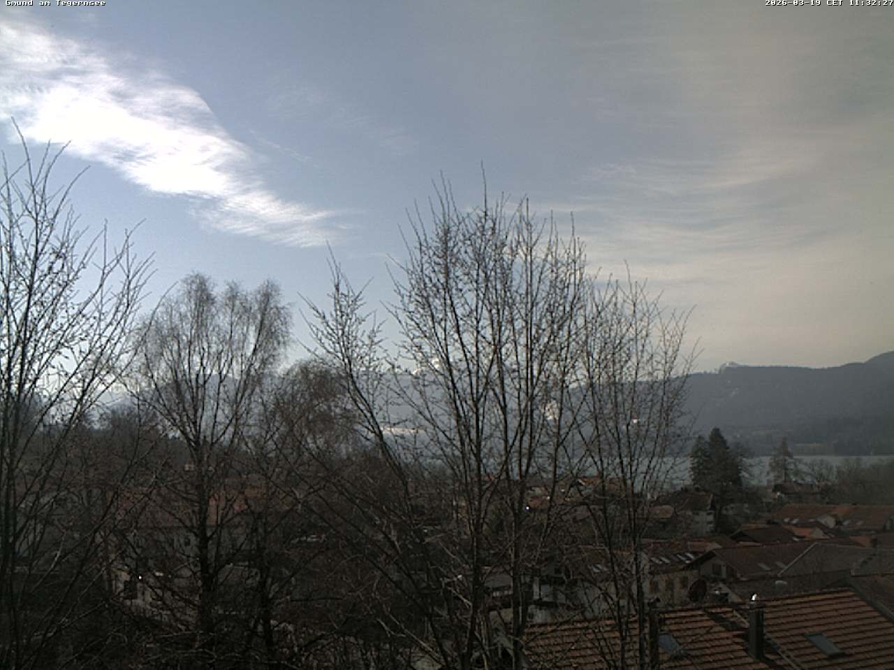 Archiv Foto Webcam Gmund am Tegernsee - Blick nach Süden