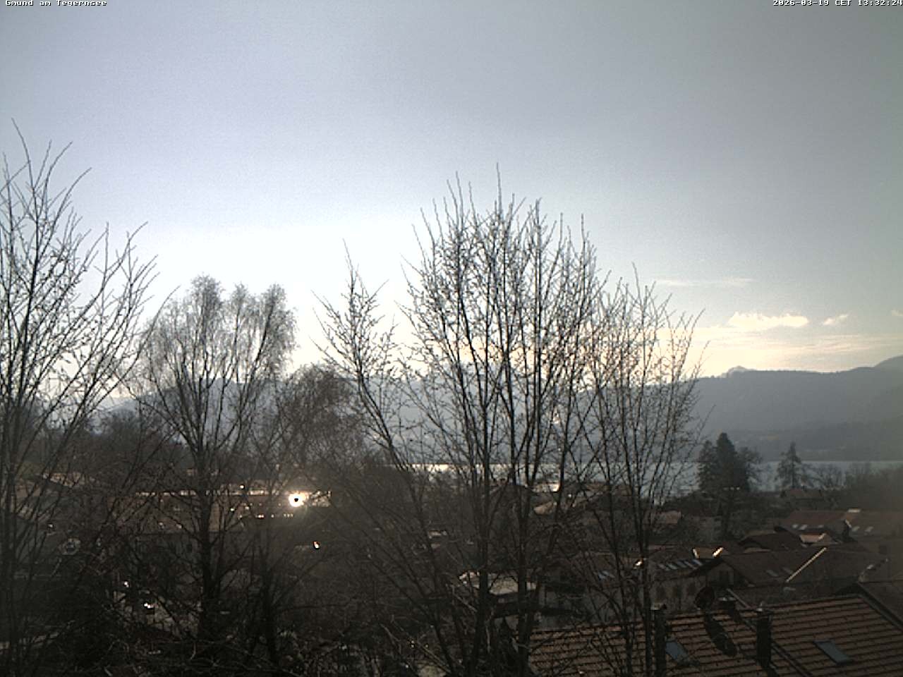 Archiv Foto Webcam Gmund am Tegernsee - Blick nach Süden
