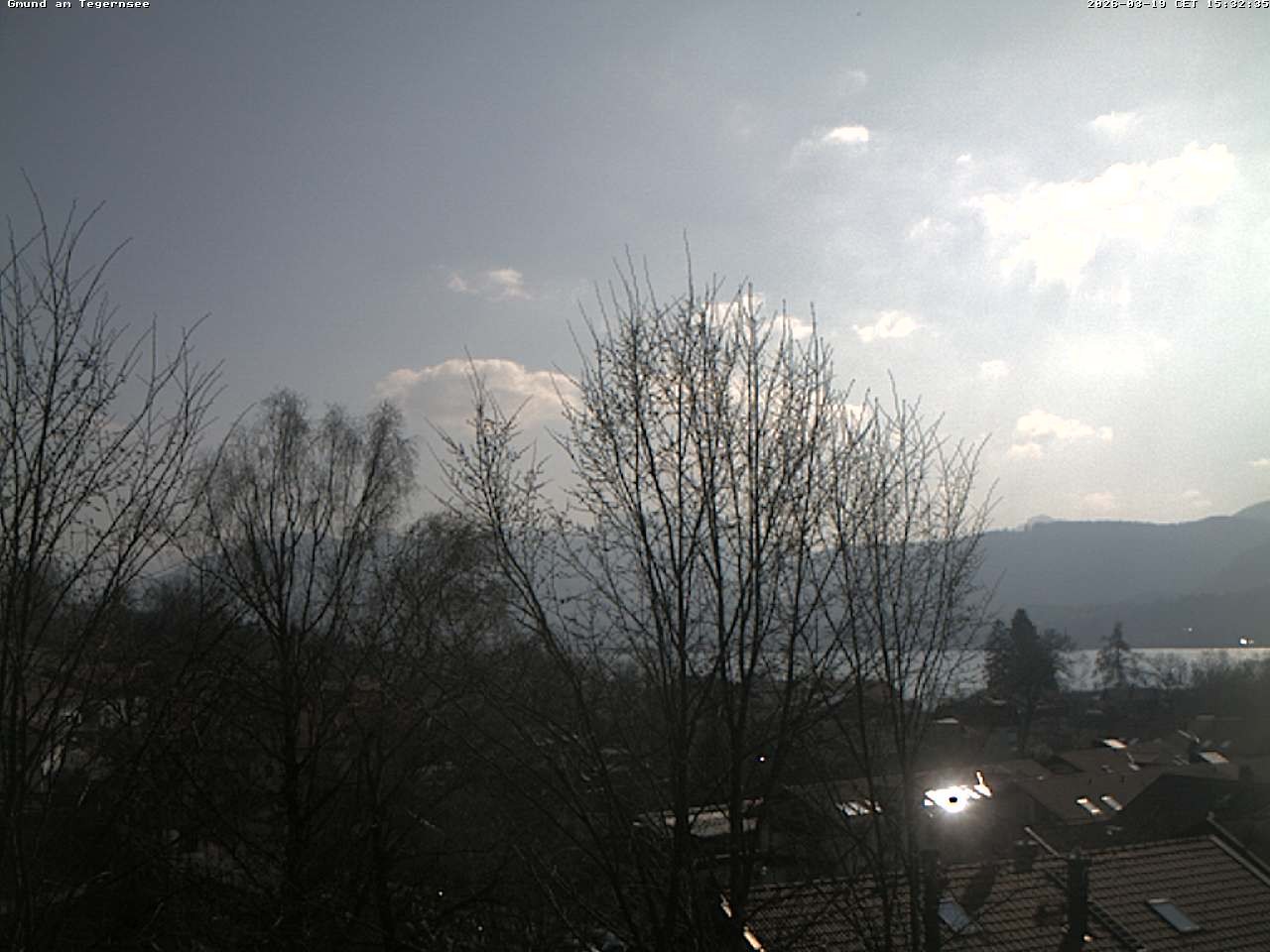 Archiv Foto Webcam Gmund am Tegernsee - Blick nach Süden
