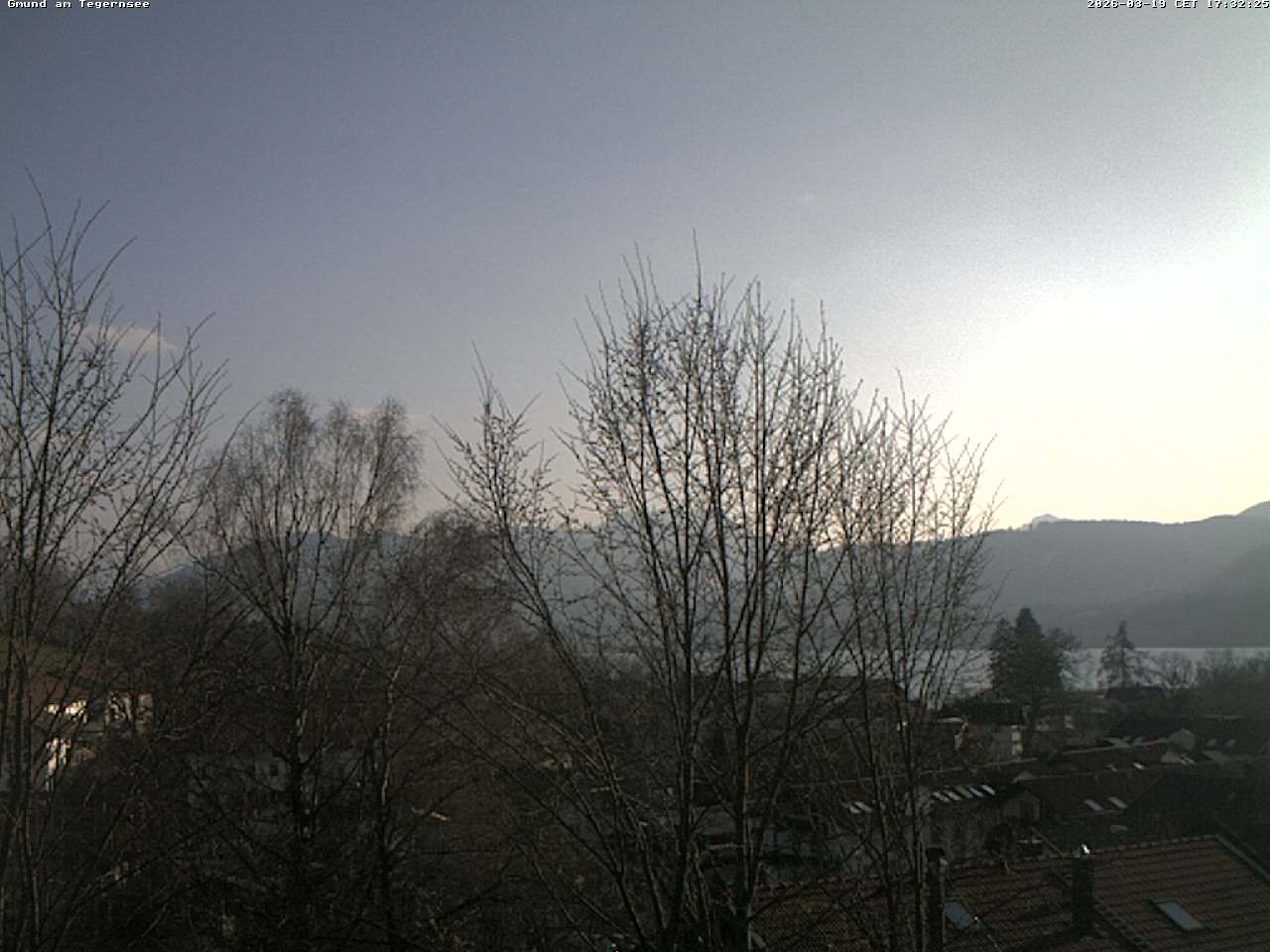 Archiv Foto Webcam Gmund am Tegernsee - Blick nach Süden