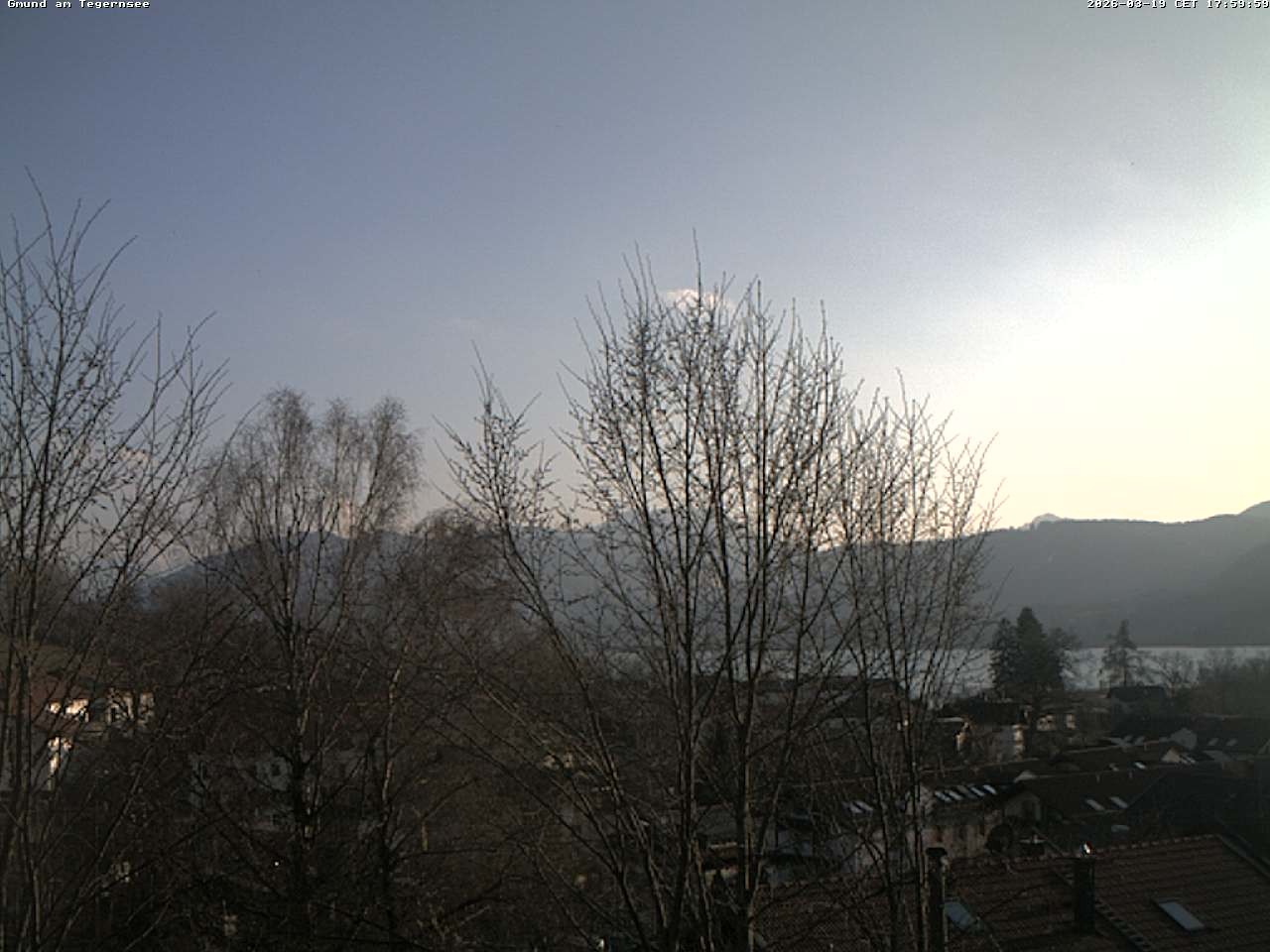 Archiv Foto Webcam Gmund am Tegernsee - Blick nach Süden