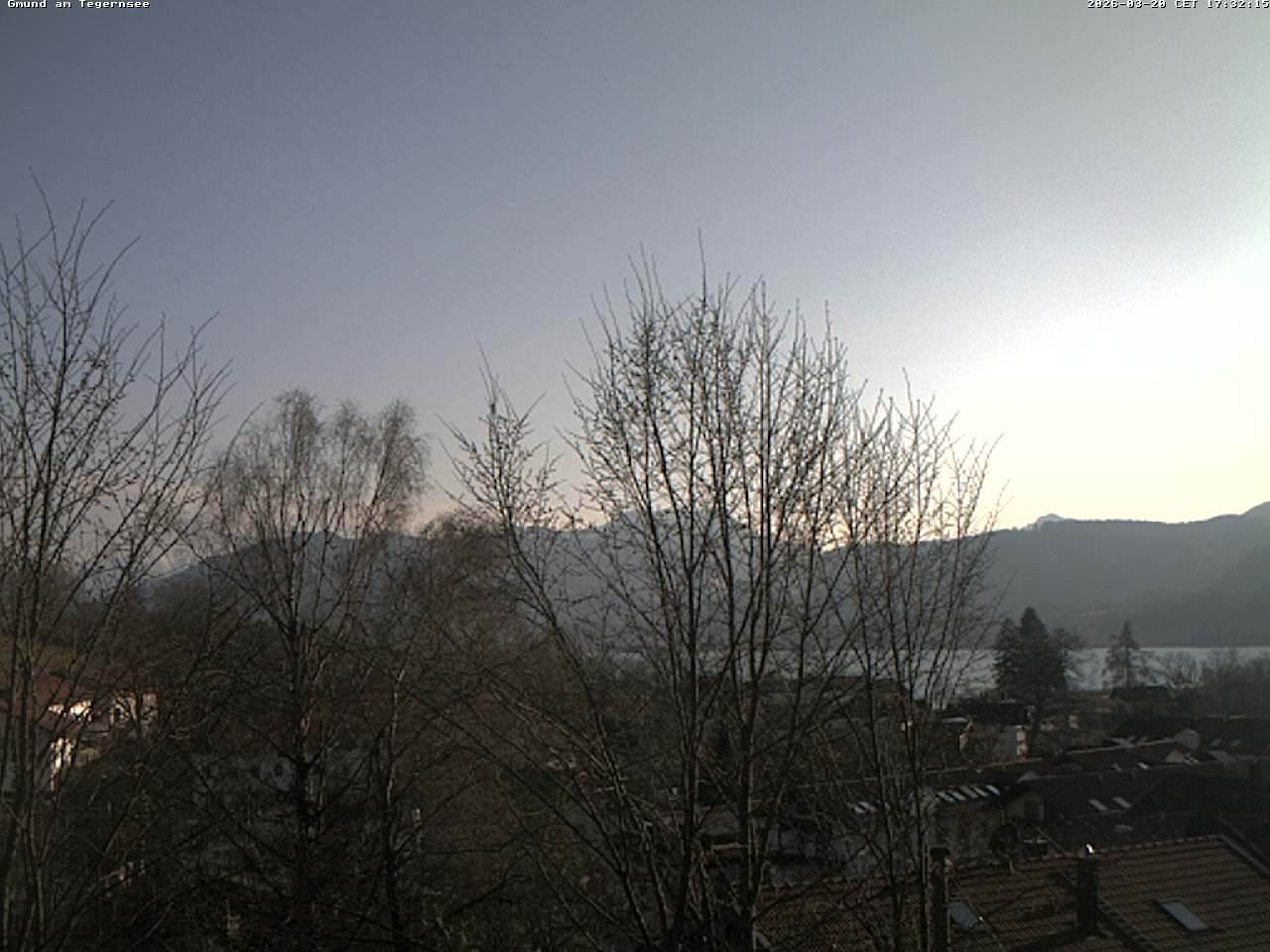 Archiv Foto Webcam Gmund am Tegernsee - Blick nach Süden