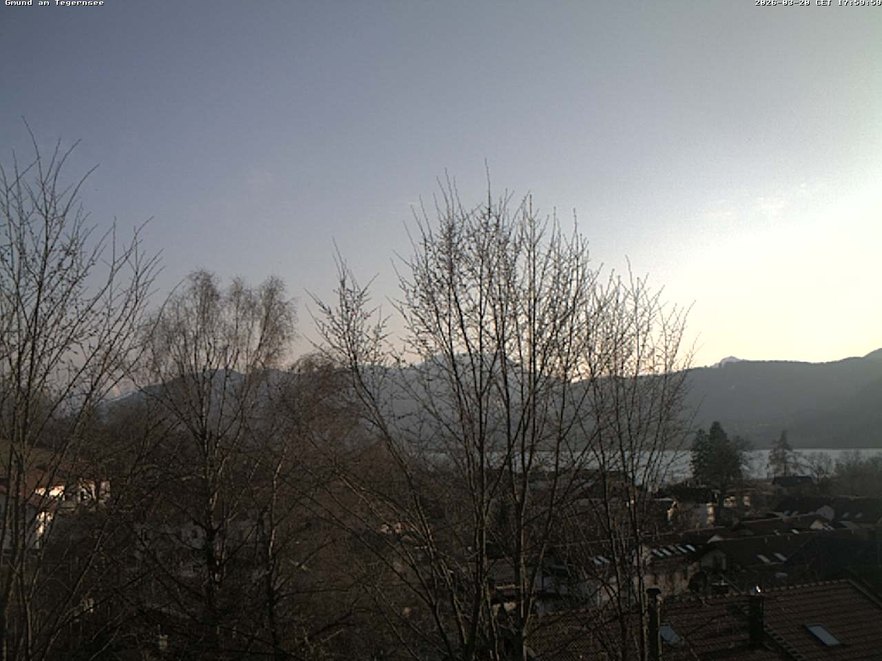 Archiv Foto Webcam Gmund am Tegernsee - Blick nach Süden