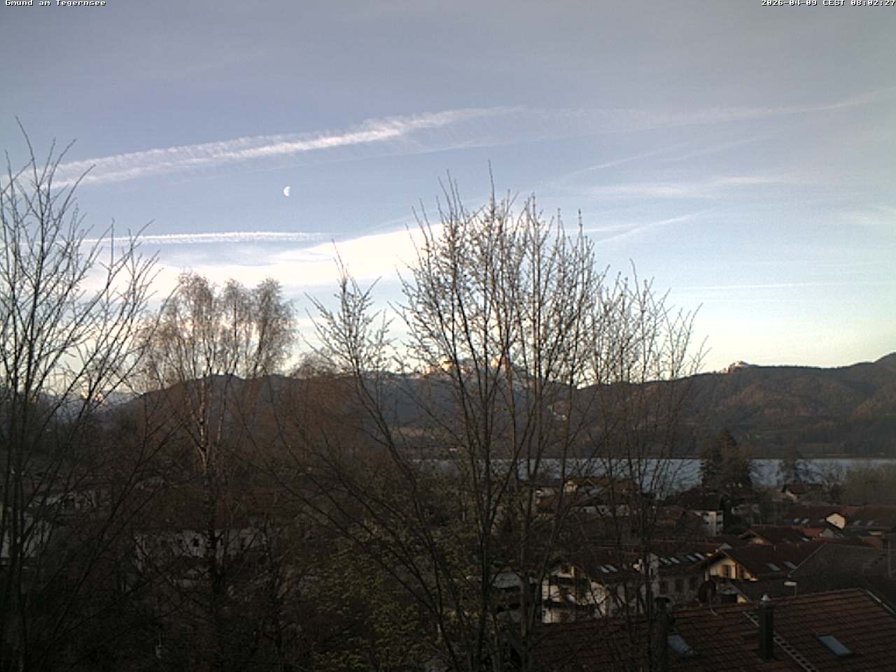 Archiv Foto Webcam Gmund am Tegernsee - Blick nach Süden