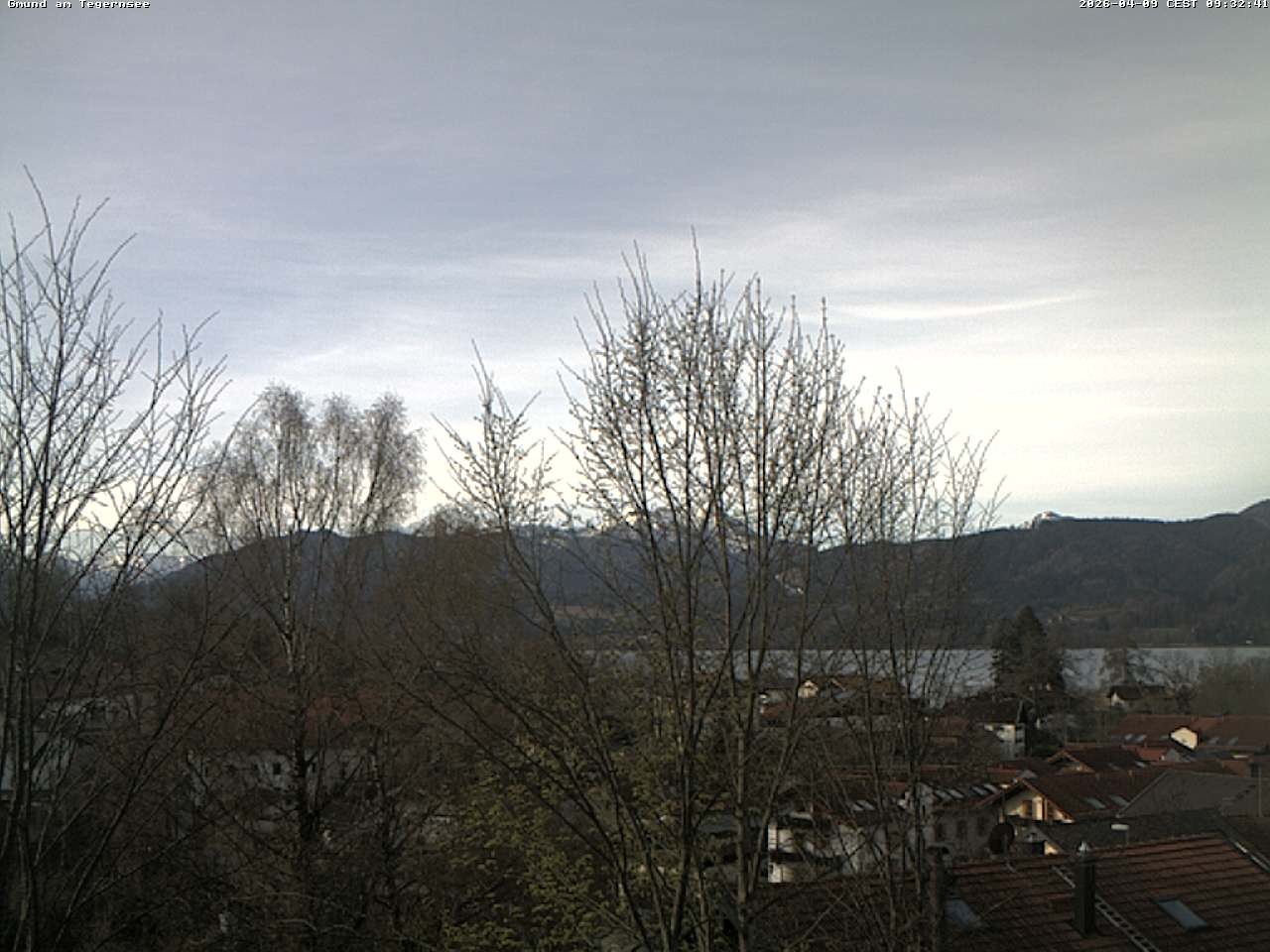 Archiv Foto Webcam Gmund am Tegernsee - Blick nach Süden
