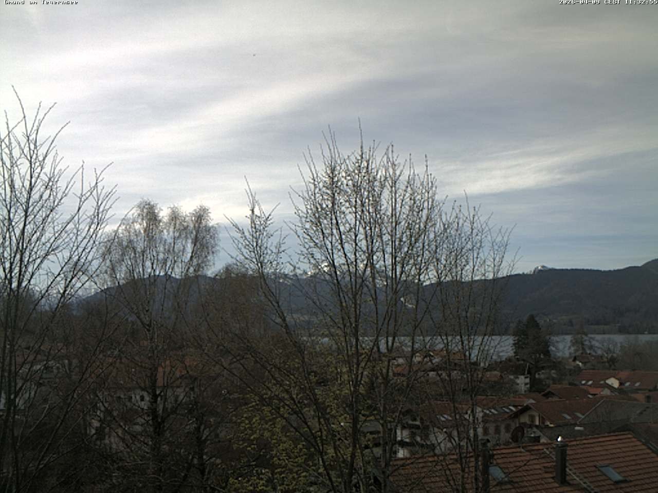 Archiv Foto Webcam Gmund am Tegernsee - Blick nach Süden