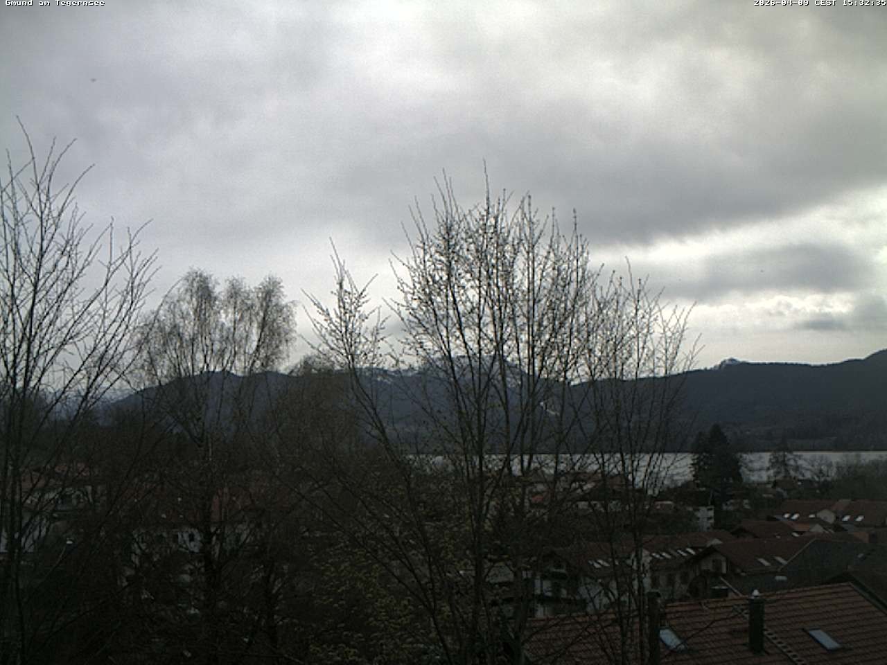 Archiv Foto Webcam Gmund am Tegernsee - Blick nach Süden