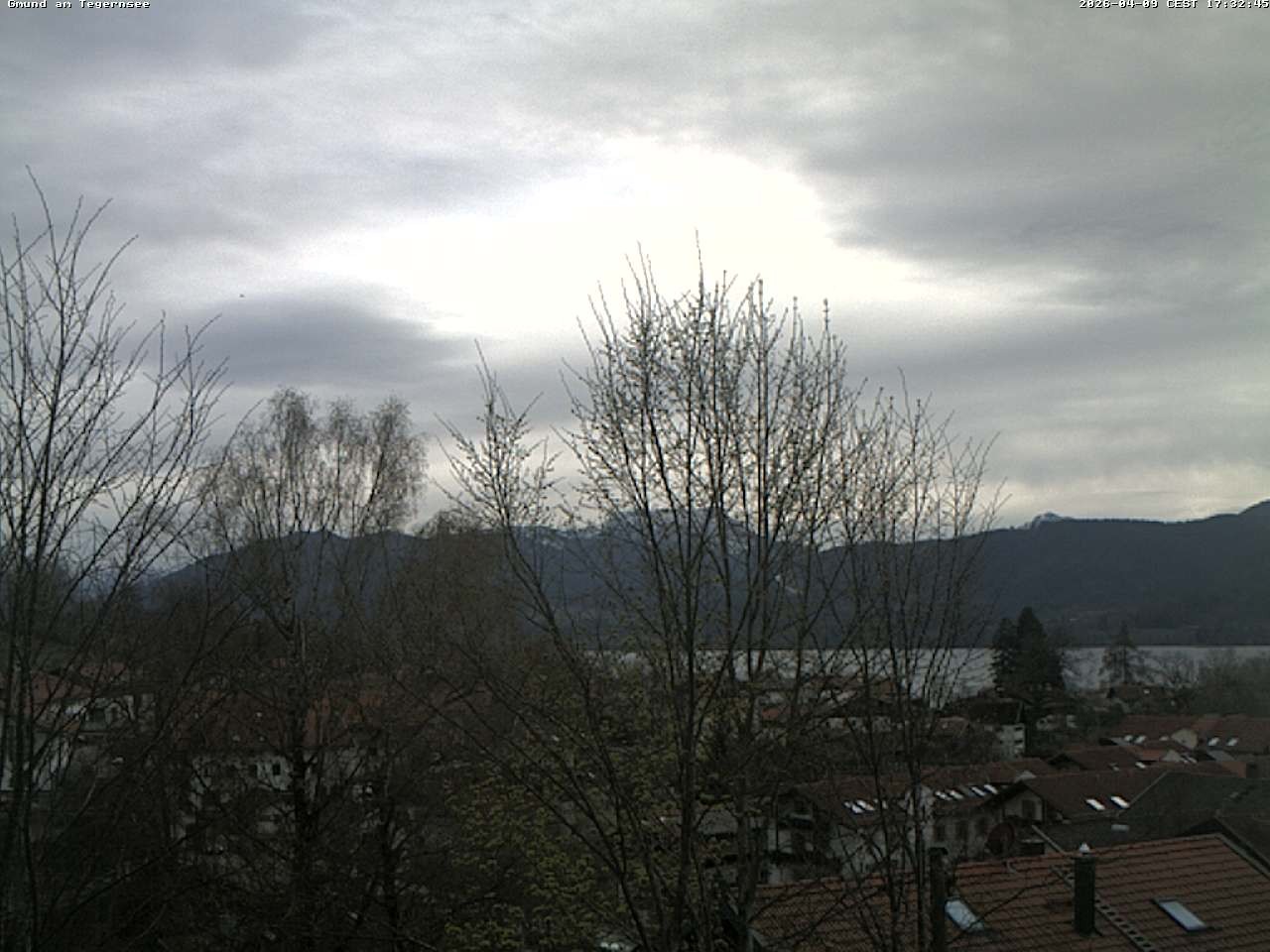 Archiv Foto Webcam Gmund am Tegernsee - Blick nach Süden