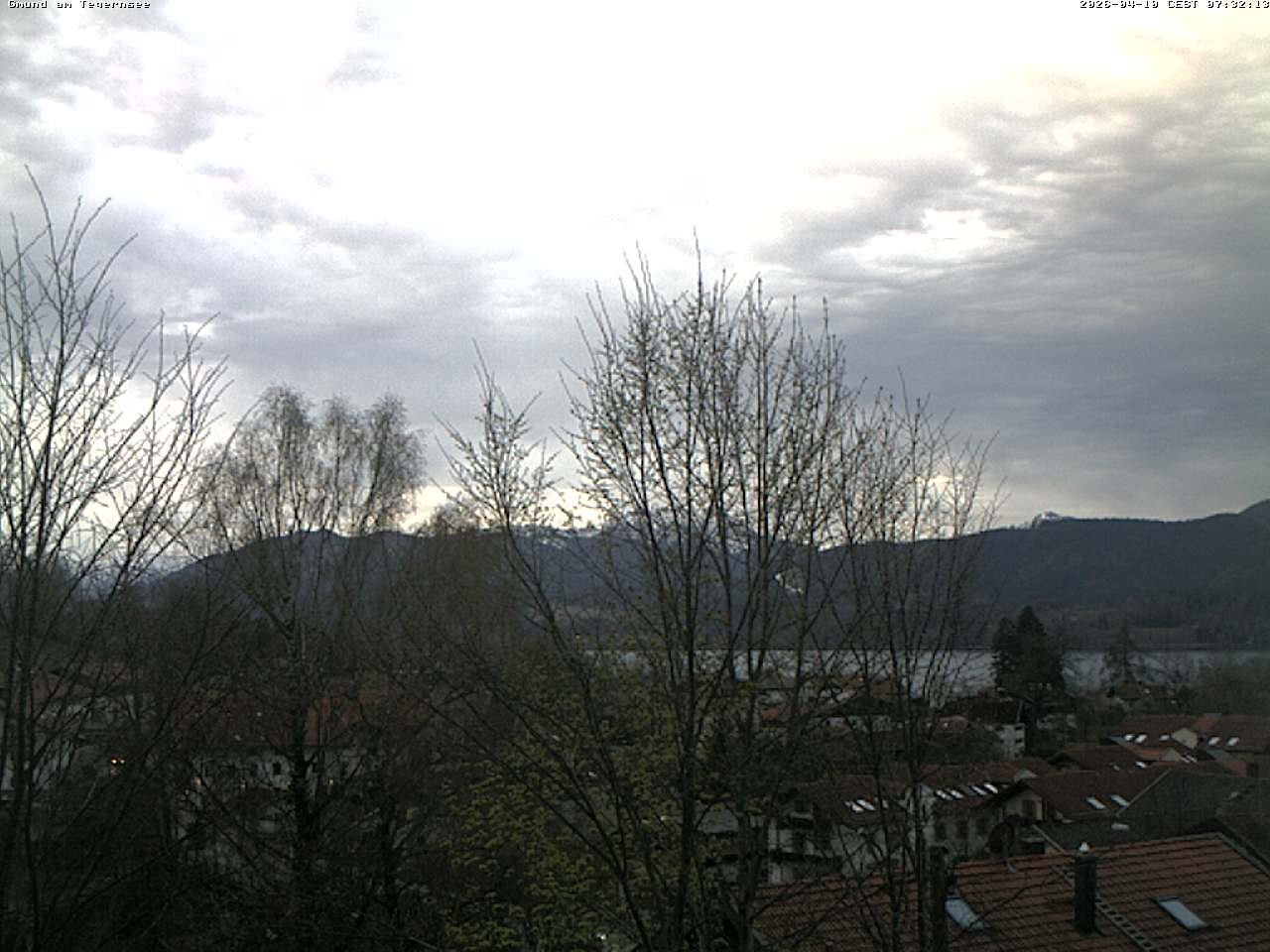 Archiv Foto Webcam Gmund am Tegernsee - Blick nach Süden