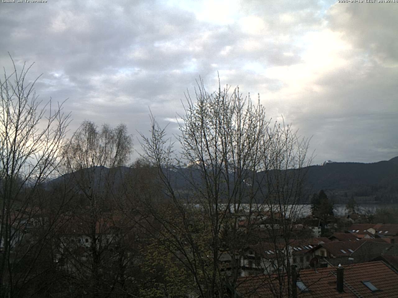 Archiv Foto Webcam Gmund am Tegernsee - Blick nach Süden