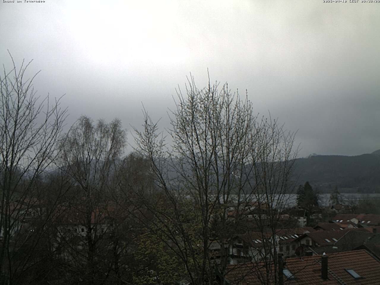 Archiv Foto Webcam Gmund am Tegernsee - Blick nach Süden