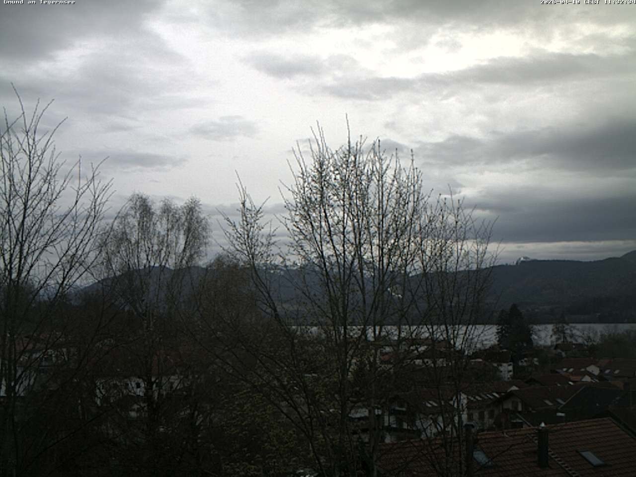 Archiv Foto Webcam Gmund am Tegernsee - Blick nach Süden