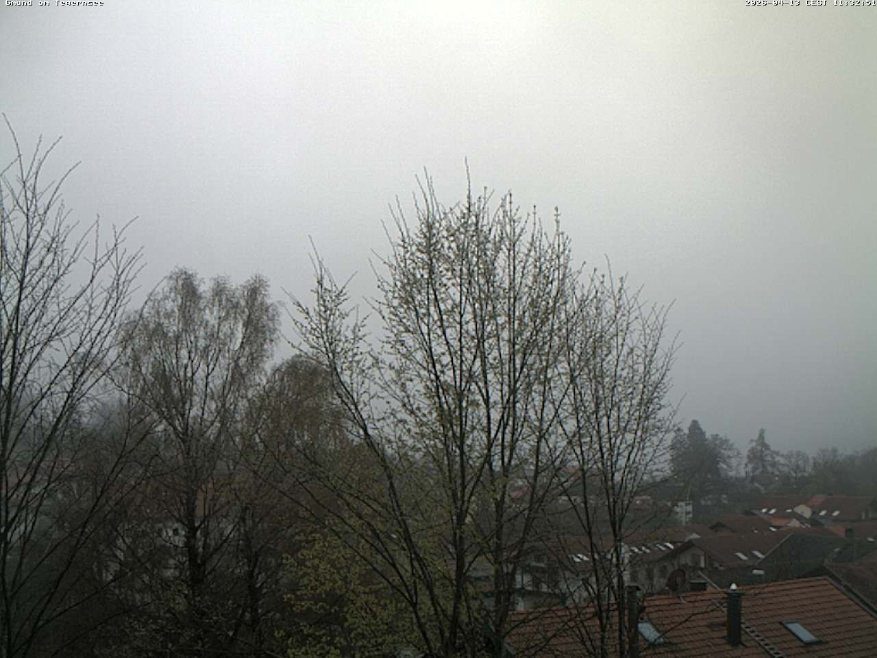 Archiv Foto Webcam Gmund am Tegernsee - Blick nach Süden