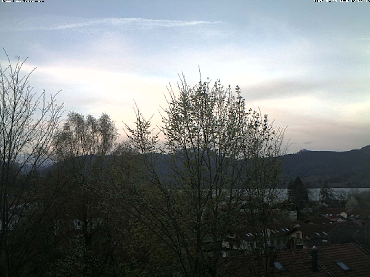 Archiv Foto Webcam Gmund am Tegernsee - Blick nach Süden