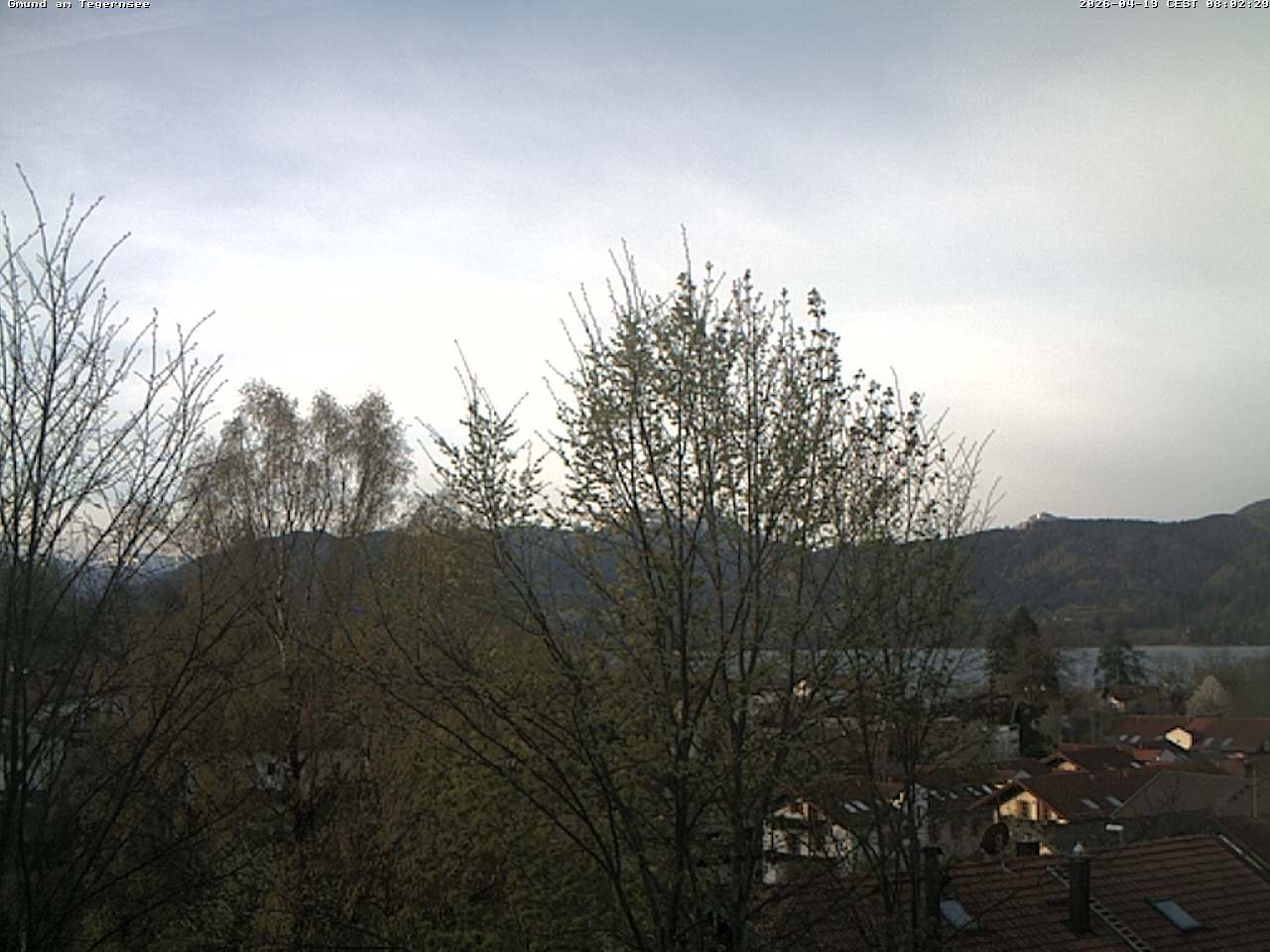 Archiv Foto Webcam Gmund am Tegernsee - Blick nach Süden