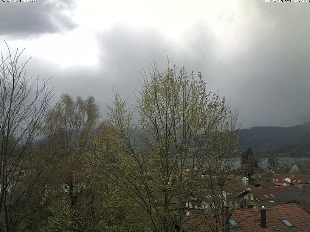 Archiv Foto Webcam Gmund am Tegernsee - Blick nach Süden