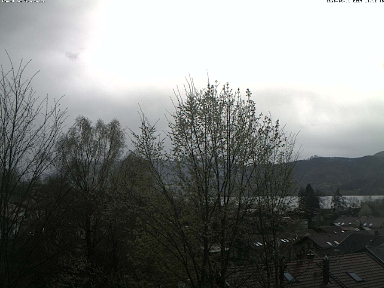 Archiv Foto Webcam Gmund am Tegernsee - Blick nach Süden