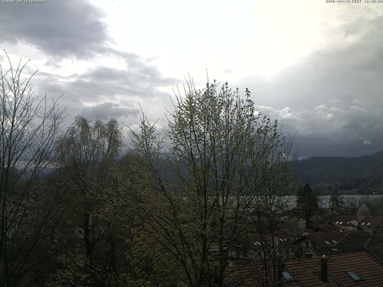 Archiv Foto Webcam Gmund am Tegernsee - Blick nach Süden