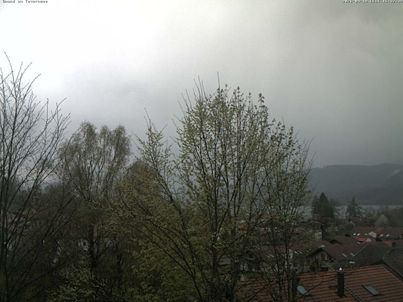 Archiv Foto Webcam Gmund am Tegernsee - Blick nach Süden