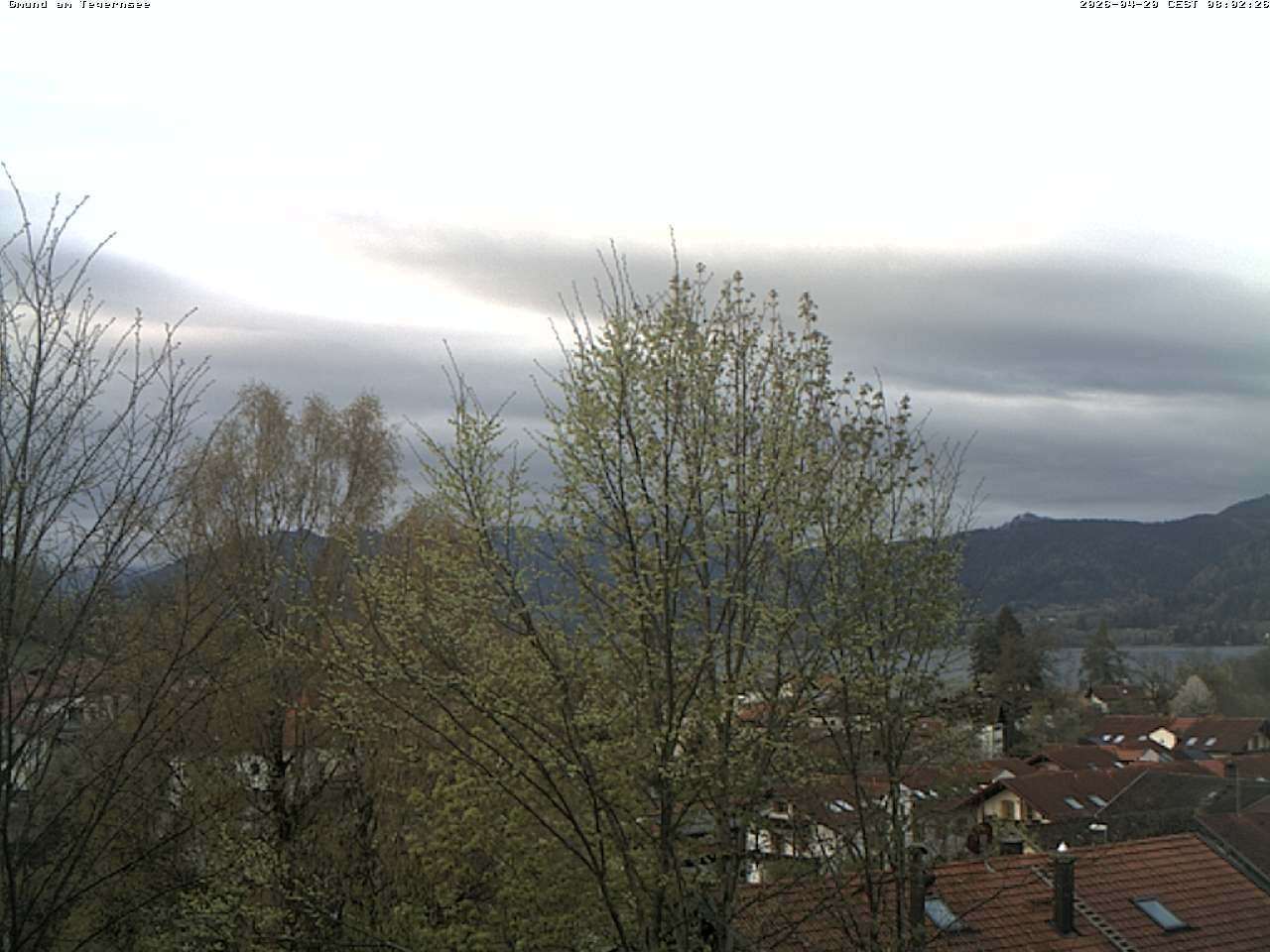 Archived image Webcam Gmund - Tegernsee - View to the South