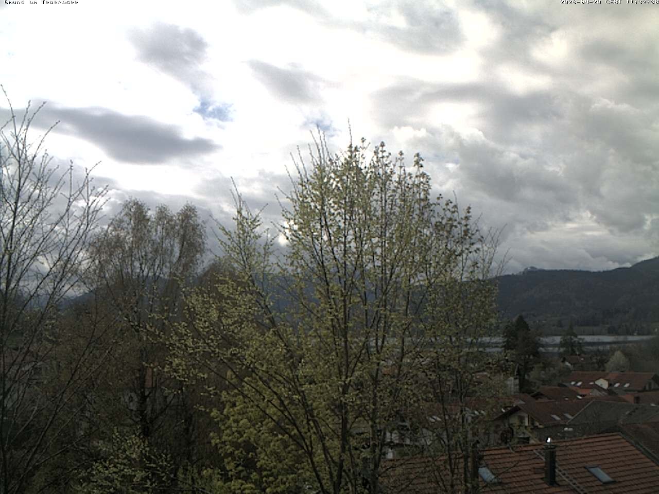 Archived image Webcam Gmund - Tegernsee - View to the South
