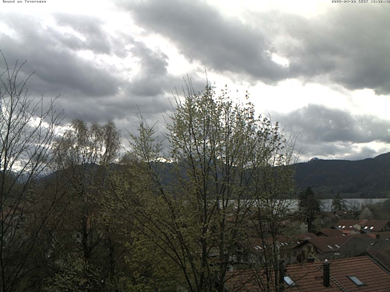 Archived image Webcam Gmund - Tegernsee - View to the South
