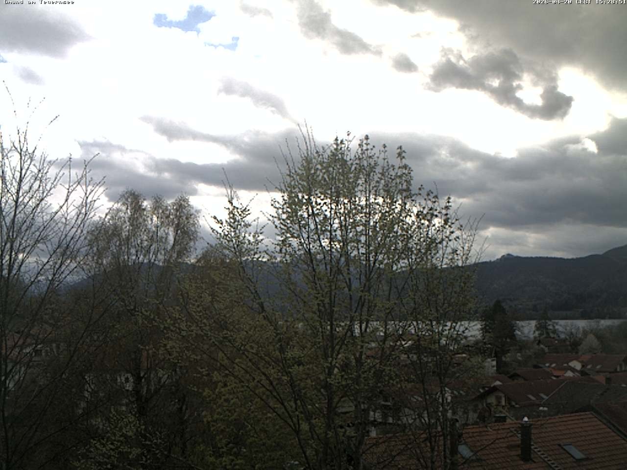 Archived image Webcam Gmund - Tegernsee - View to the South