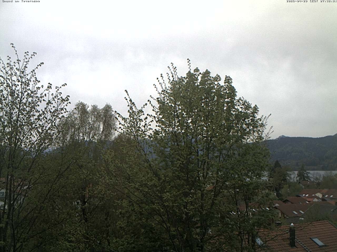 Archiv Foto Webcam Gmund am Tegernsee - Blick nach Süden