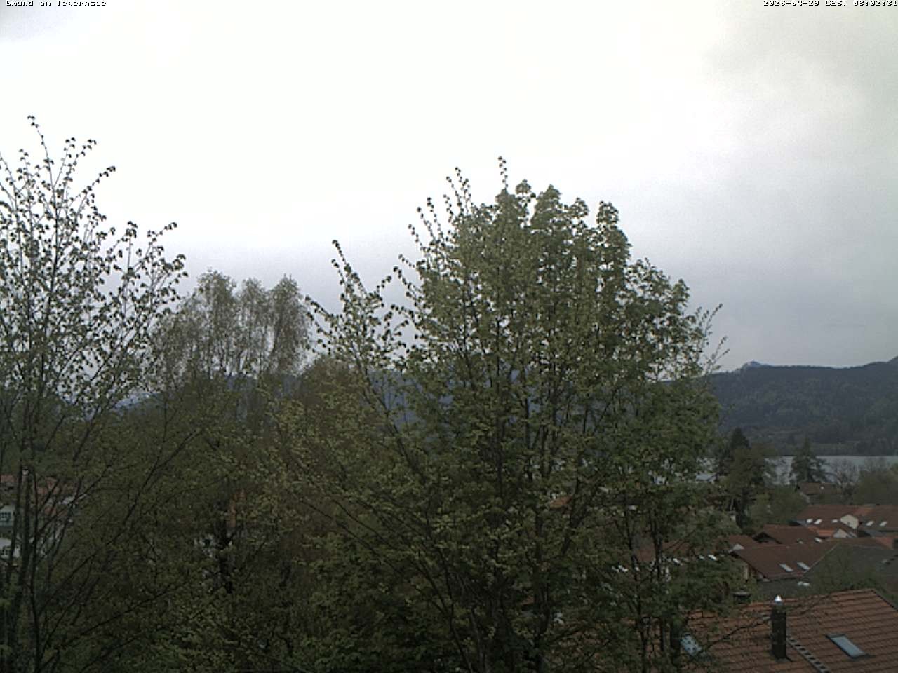 Archiv Foto Webcam Gmund am Tegernsee - Blick nach Süden