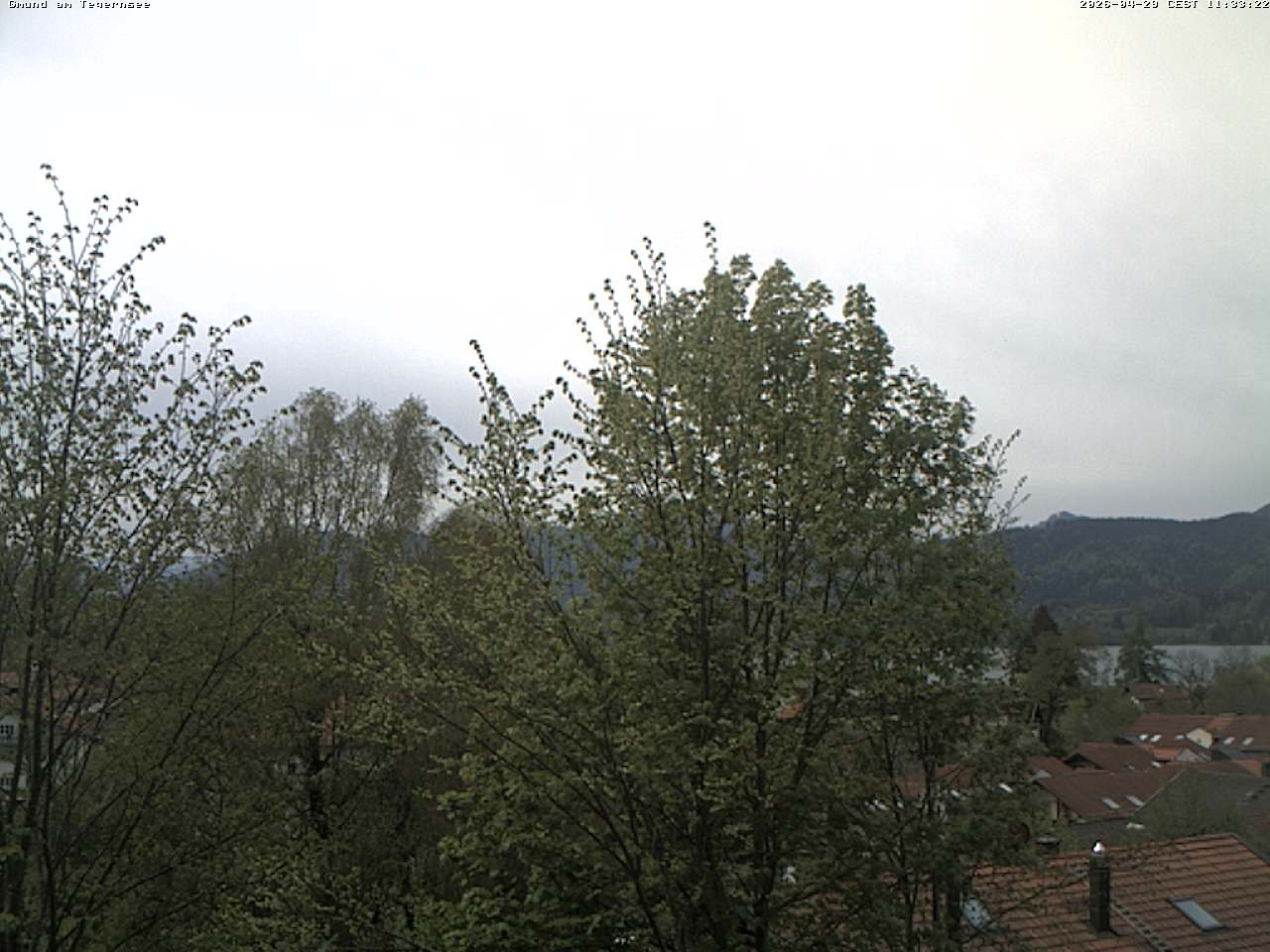 Archiv Foto Webcam Gmund am Tegernsee - Blick nach Süden